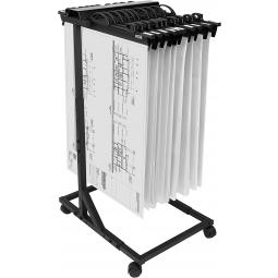 Hang a Plan Adjustable Plan Trolley with 20 x D102A A0 Plan Hangers.